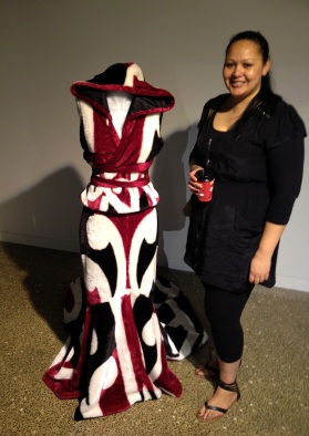 Czarina Wilson and "Maori Minx" at Franklin Art Centre