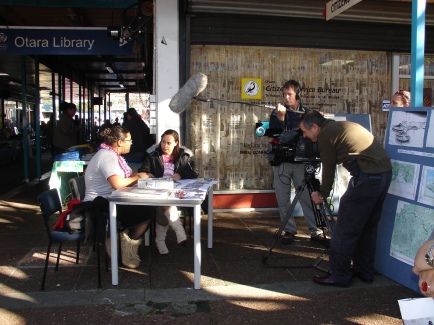TP filming Ema Tavola in Otara